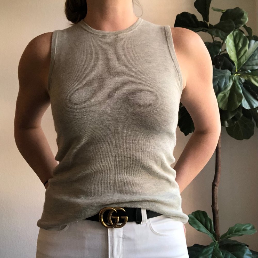 Prada Sleeveless Knit, Gray